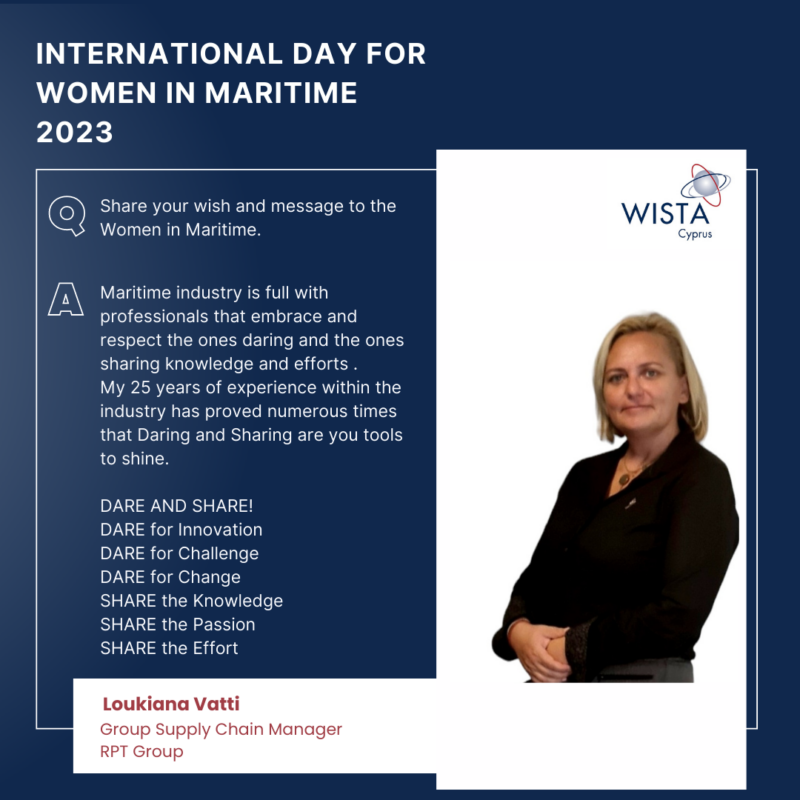 IMO International Day For Women In Maritime - WISTA International